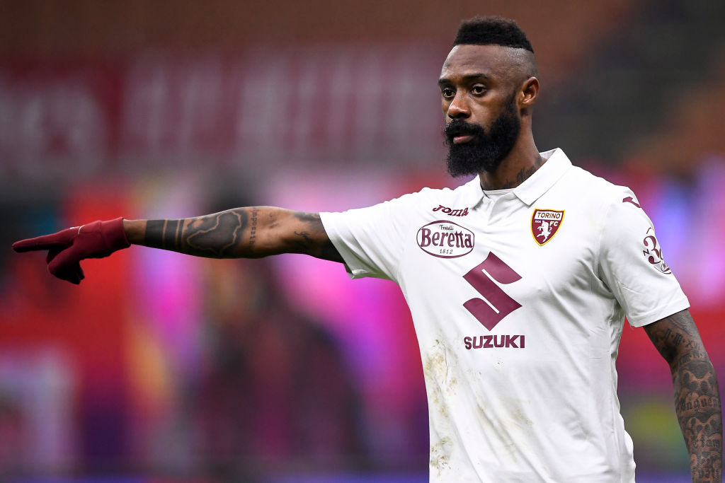 Nicolas NKoulou of Torino FC gestures during the Coppa...