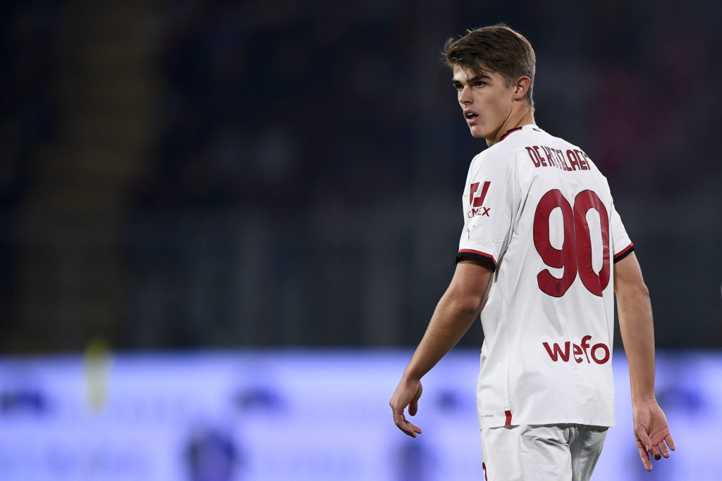 Charles De Ketelaere of AC Milan looks on during the Serie A
