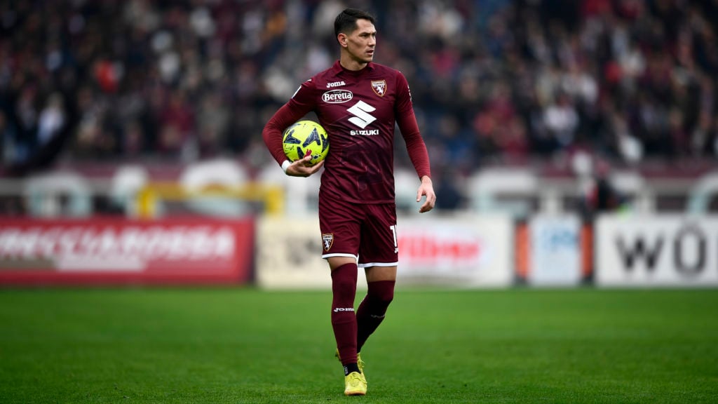 Sasa Lukic of Torino FC holds the ball during the Serie A