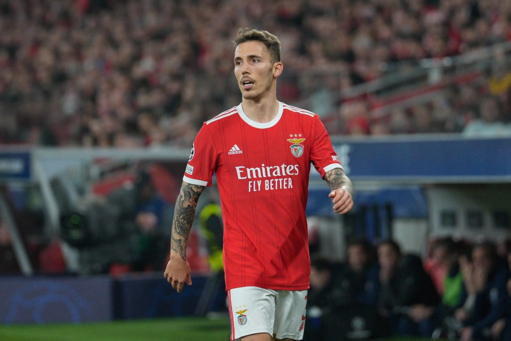 Alejandro Grimaldo from SL Benfica seen during the first