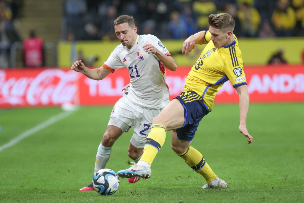 SOCCER EURO QUALIF SWEDEN VS BELGIUM