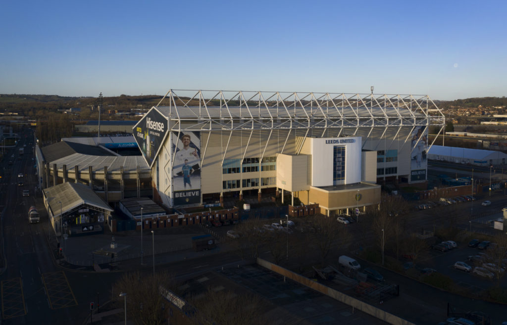 Aerial View Of Elland Road Stadium