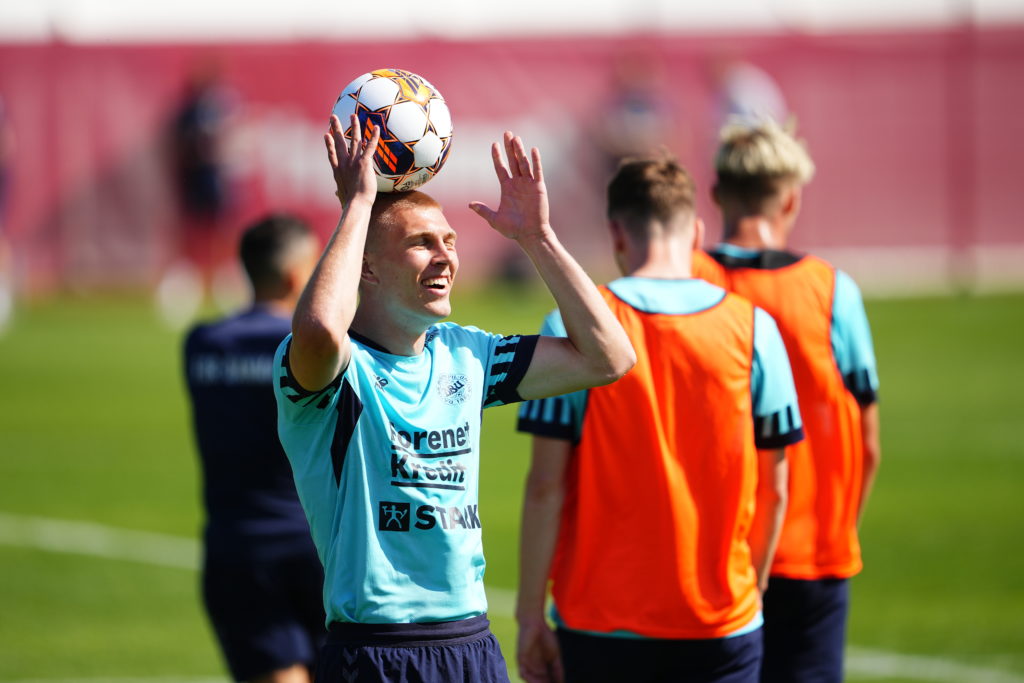 Denmark Training Session - UEFA Qualifier