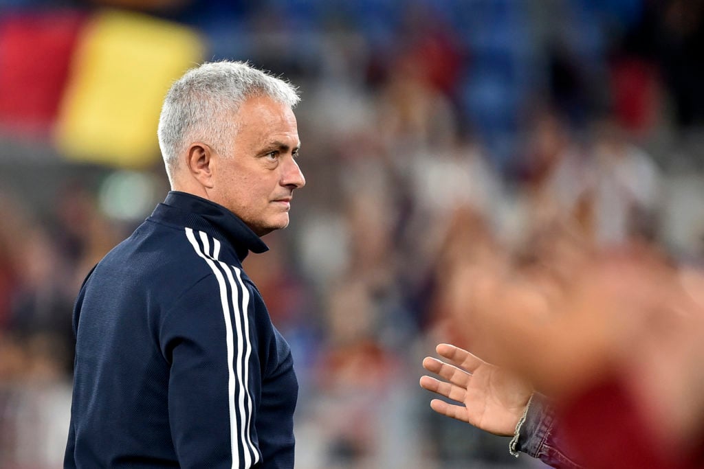 Jose Mourinho during his stint as Roma manager.