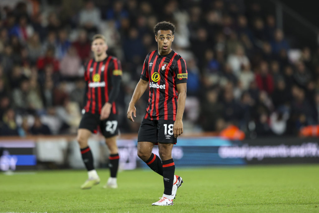 Tyler Adams in action for Bournemouth.