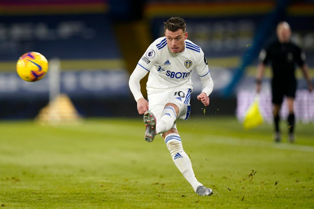 Gjanni Alioski in action for Leeds.
