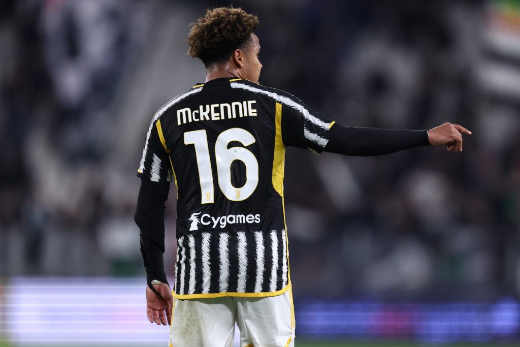 Weston Mckennie of Juventus Fc gestures during the Serie A