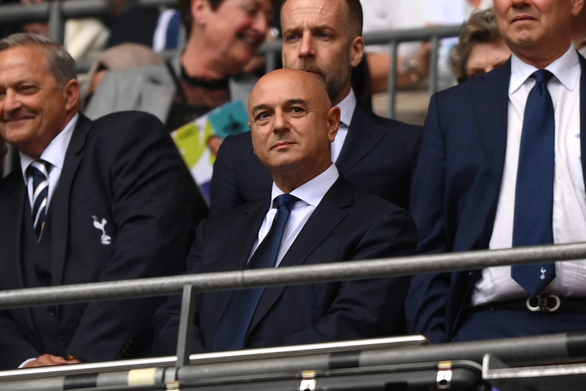 Tottenham chairman Daniel Levy watches his Spurs side.