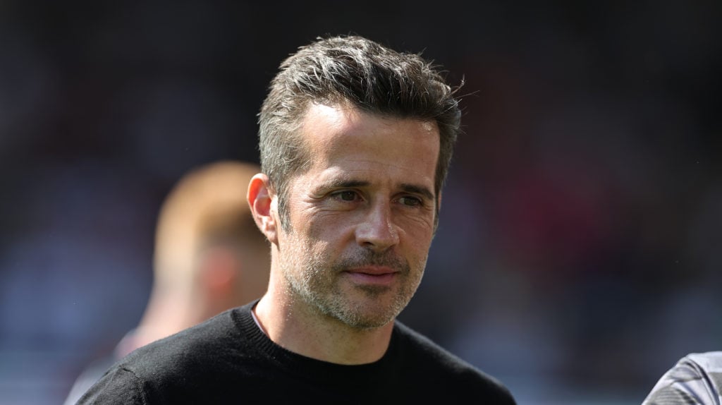 Marco Silva during Fulham's clash against Luton.