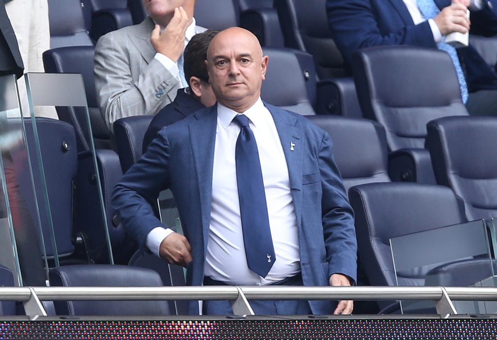 Tottenham chairman Daniel Levy watches his Spurs side.