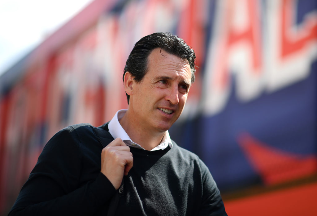 Unai Emery ahead of an Aston Villa clash.