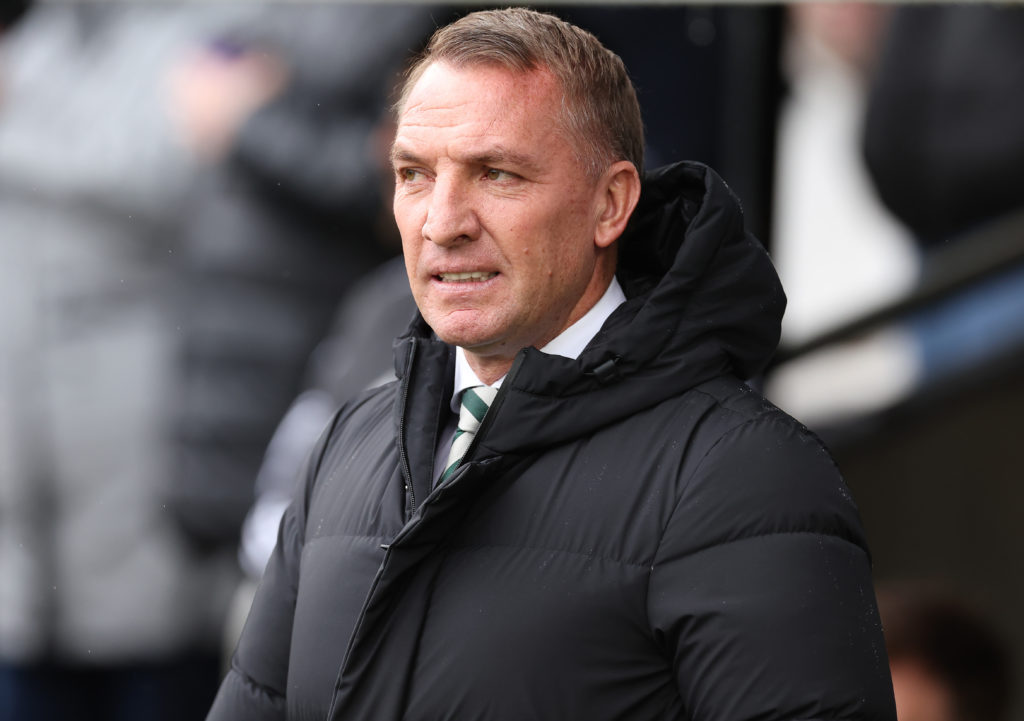 Brendan Rodgers during a Celtic game.