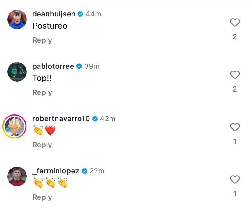Screenshot of the comments under Mateo Joseph's recent Instagram post