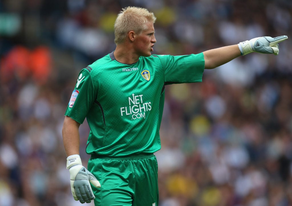 Kasper Schmeichel during his Leeds days.