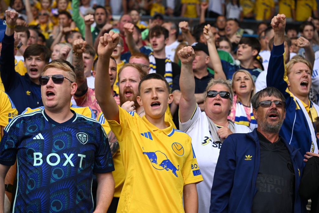 Leeds United fans during pre-season friendly vs Valencia.