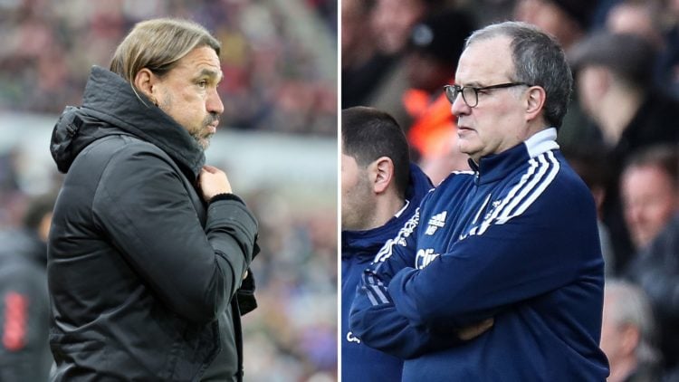 Split image of Marcelo Bielsa and Daniel Farke.
