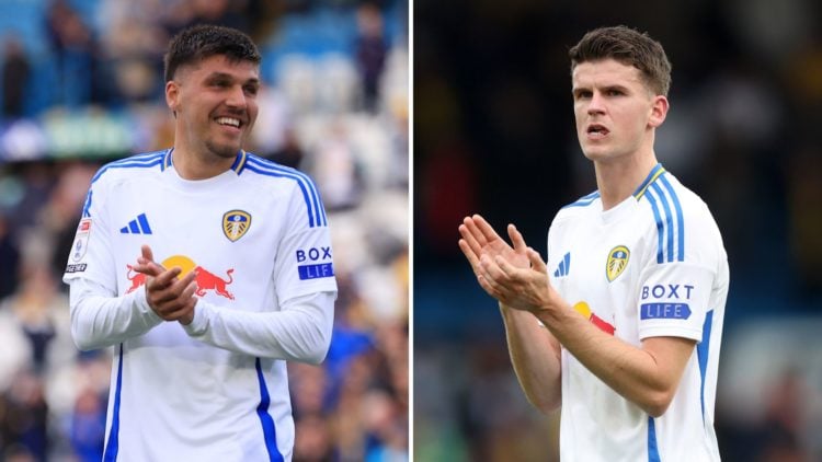 Split image of Joel Piroe and Sam Byram.