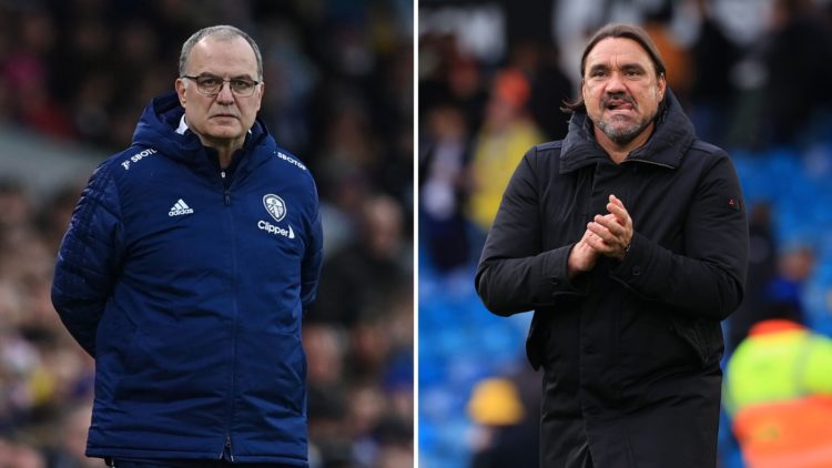 Split image of Marcelo Bielsa and Daniel Farke.
