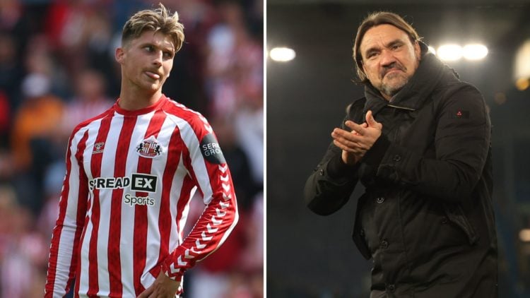 Split image of Daniel Farke and Dennis Cirkin.