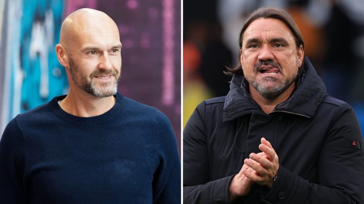 Daniel Farke (managing Leeds) and Luke Williams (managing Swansea).