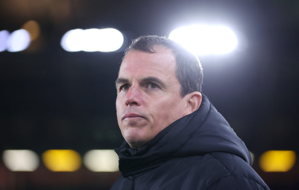 Regis Le Bris looks on as Sunderland face Sheffield United.