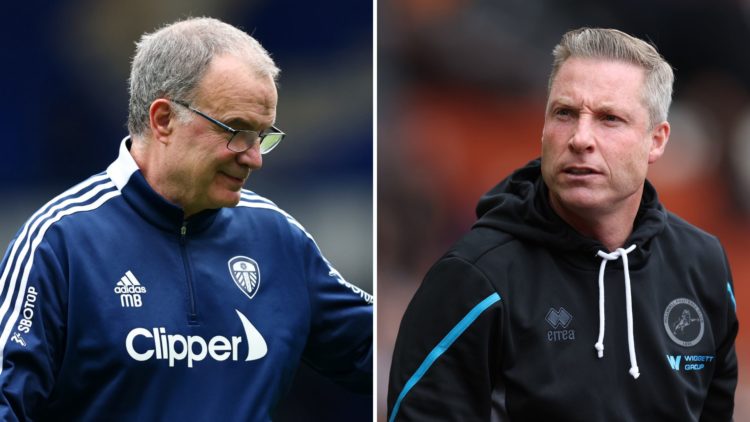 Split image of Marcelo Biesla and Neil Harris.