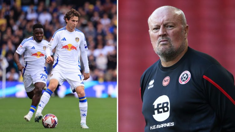 Neil Redfearn and Brenden Aaronson.