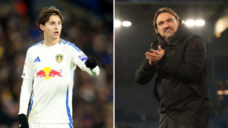 Brenden Aaronson and Daniel Farke.