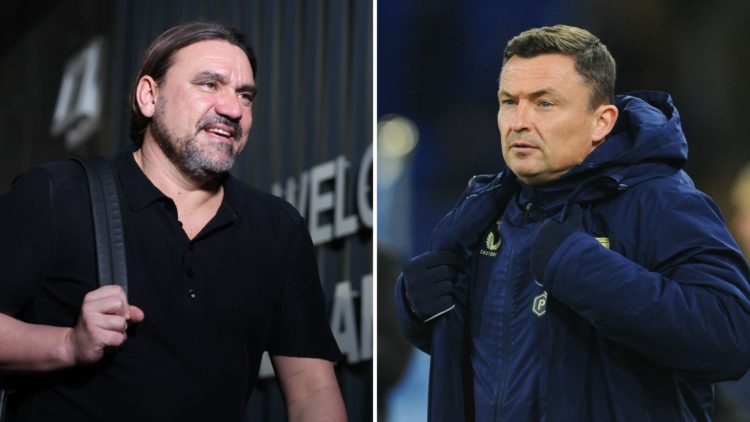 Daniel Farke and Paul Heckingbottom