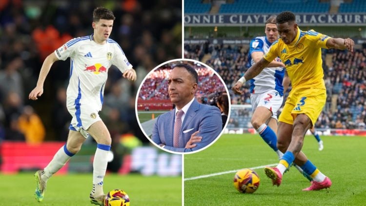 Junior Firpo and Sam Byram both playing for Leeds with an insert of Paraag Marathe