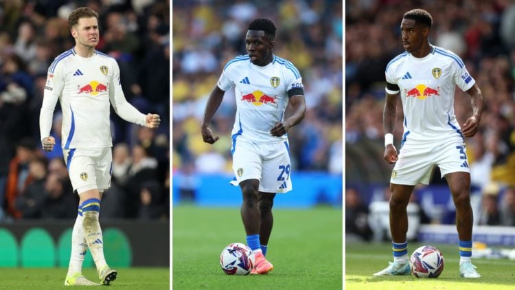 Junior Firpo, Wilfried Gnonto and Joe Rodon