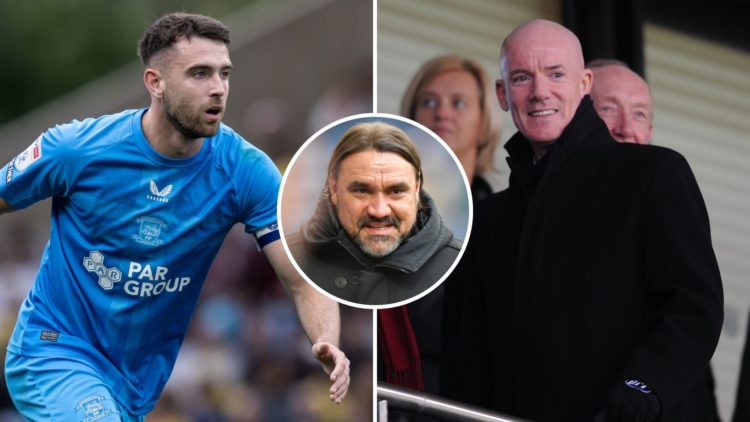 Dermot Gallagher, Ben Whiteman, insert of Daniel Farke
