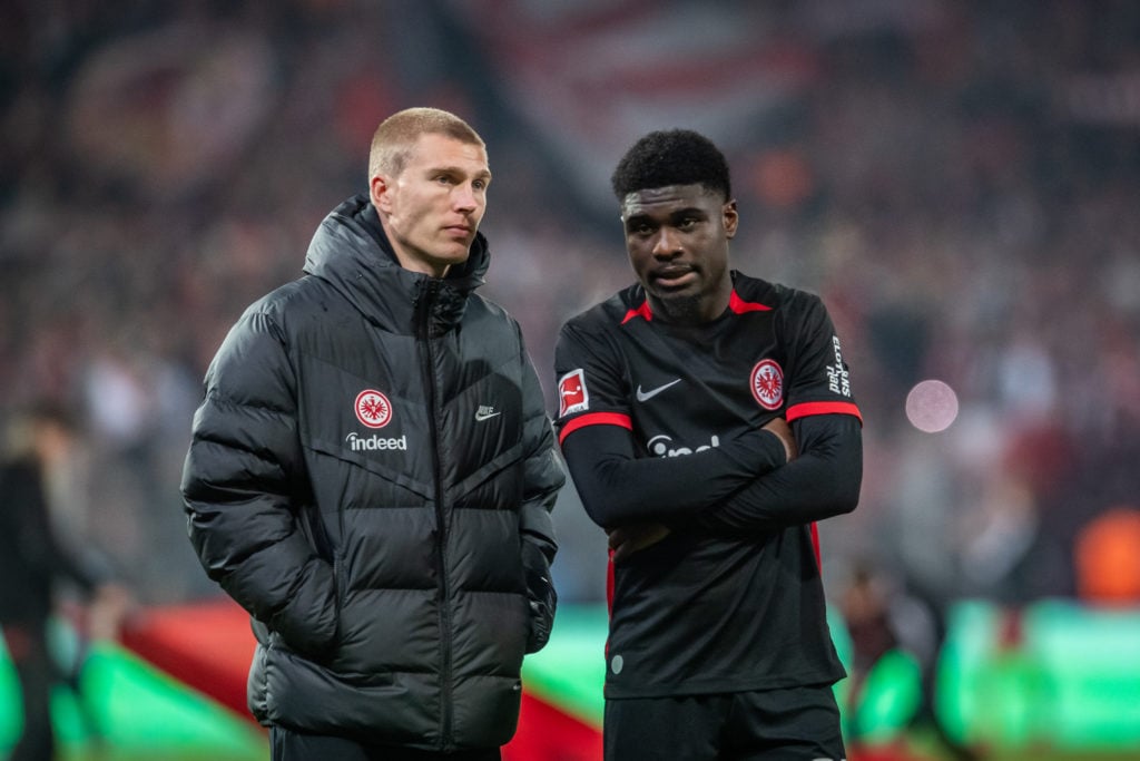 Rasmus Kristensen in action for Frankfurt.