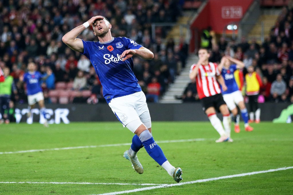 Jack Harrison in action for Everton.