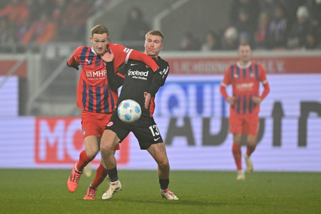 Rasmus Kristensen in action for Frankfurt.