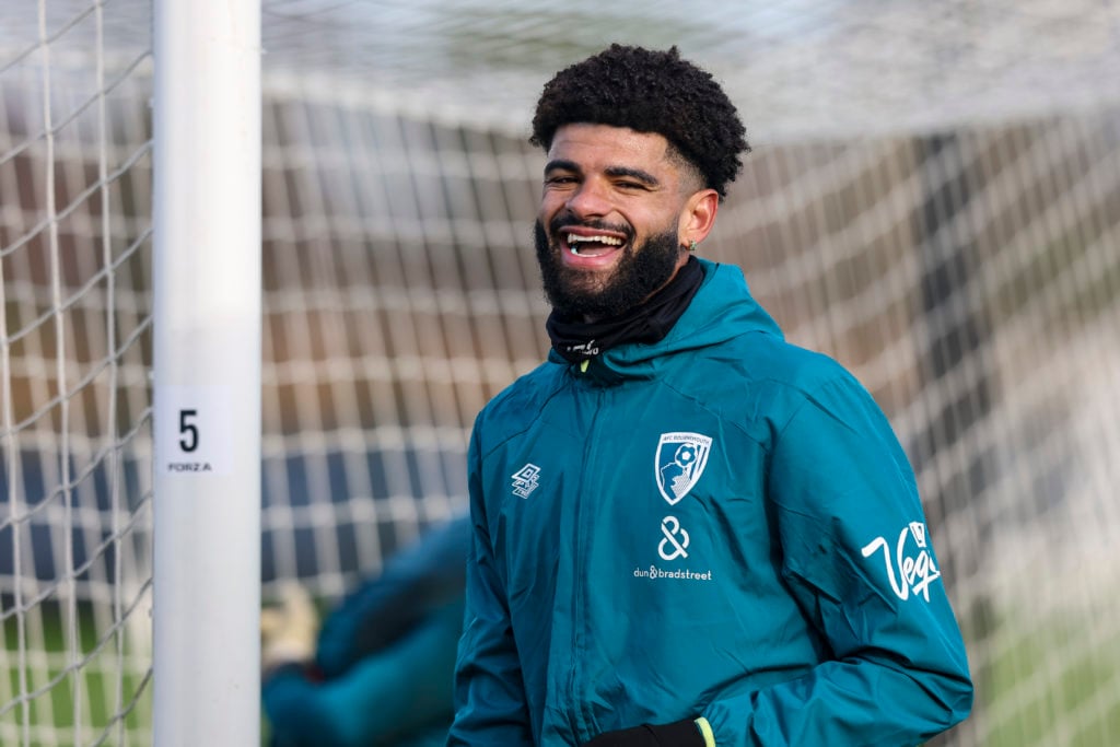 Philip Billing during a Bournemouth training session before his move to Napoli.