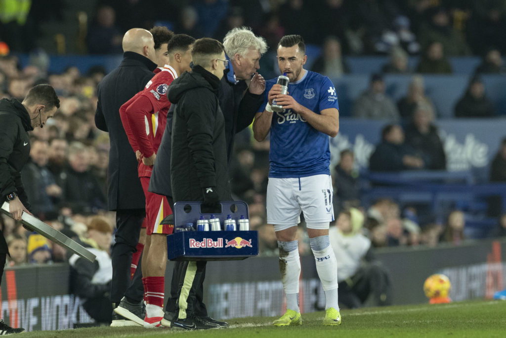 Jack Harrison in action for Everton.