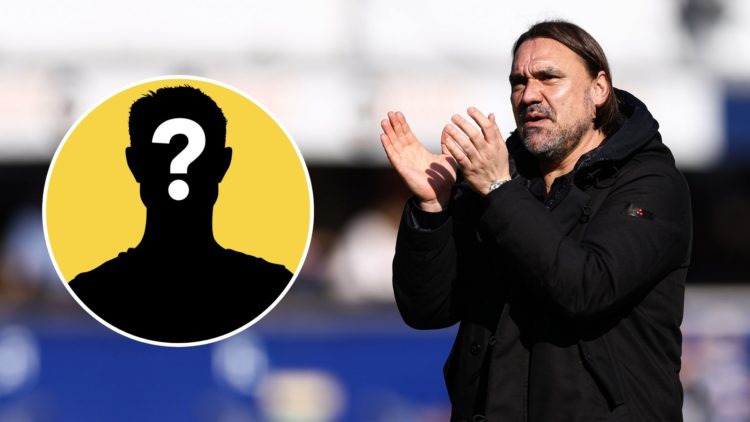 Leeds United manager Daniel Farke during the Sky Bet Championship match between Queens Park Rangers FC and Leeds United FC. Inset, a mystery player.