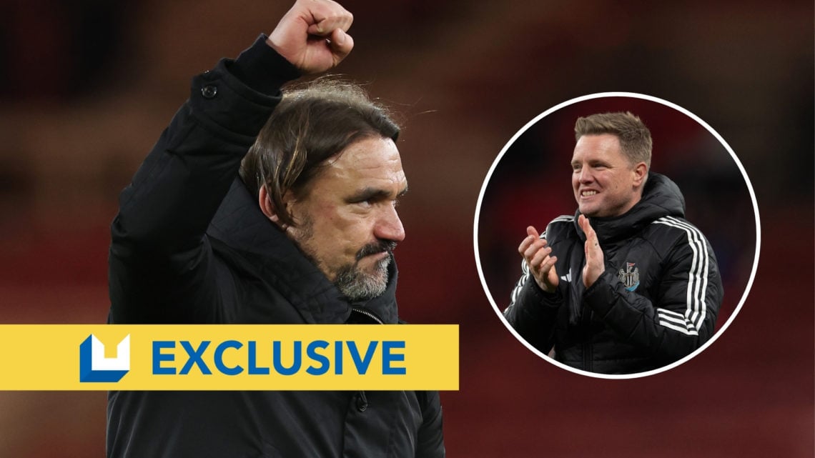 LUN exclusive Daniel Farke with an inset of Eddie Howe