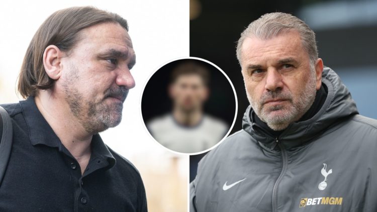A split image of, Daniel Farke, MANAGER of Leeds United during the Sky Bet Championship match against Queens Park Rangers FC. Tottenham Hotspur man...