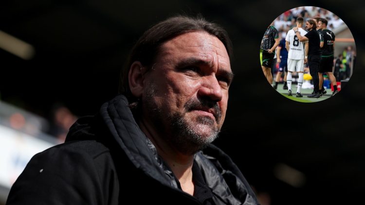 Daniel Farke, manager of Leeds United, before the Sky Bet Championship match between Queens Park Rangers FC and Leeds United. Inset, Head Coach Dan...
