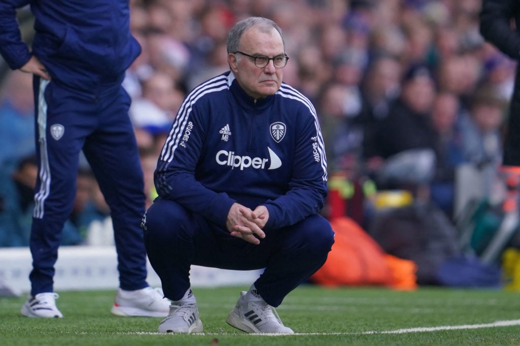 Marcelo Bielsa during his stint as Leeds United manager.