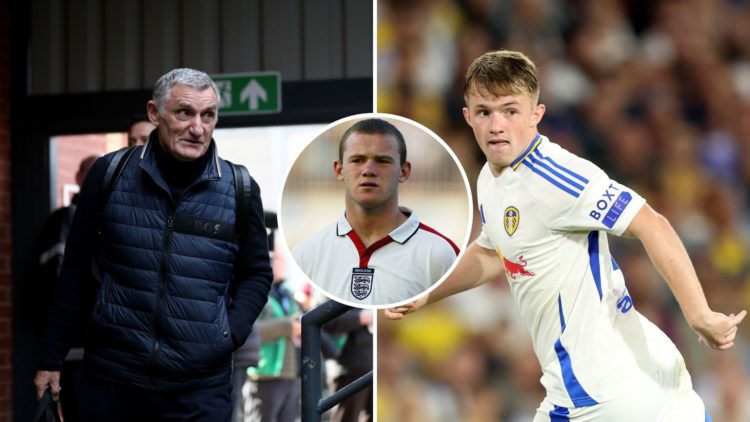 A split image of Tony Mowbray Head Coach of West Bromwich Albion arrives at the stadium ahead of the Sky Bet Championship match between Leeds Unite...