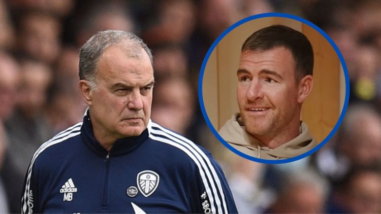 Marcelo Bielsa at Leeds United. Insets: Andy Longergan.
