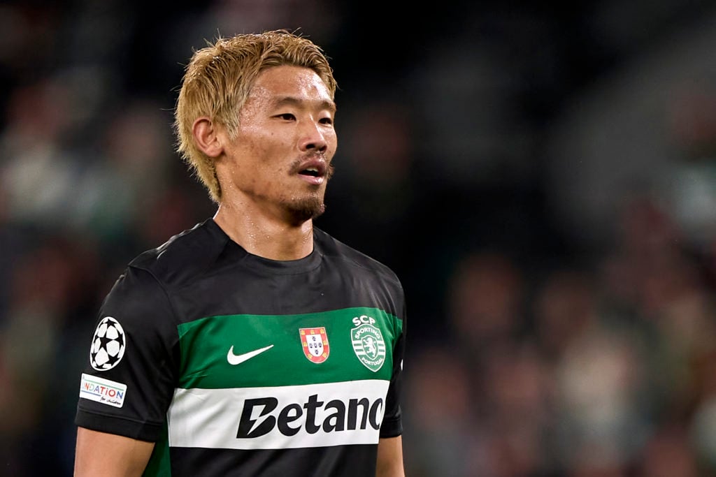 Hidemasa Morita in action for Sporting Lisbon.