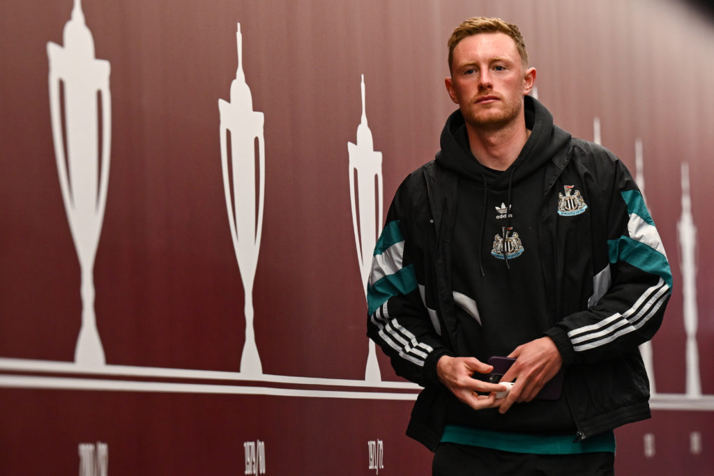 Sean Longstaff ahead of a clash between Newcastle and Aston Villa.