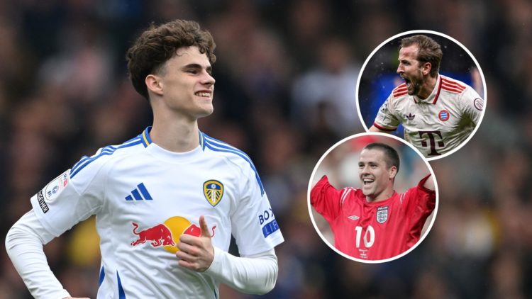 Main image, Harry Gray of Leeds United is substituted on during the Sky Bet Championship match between Leeds United FC and Stoke City FC at Elland ...