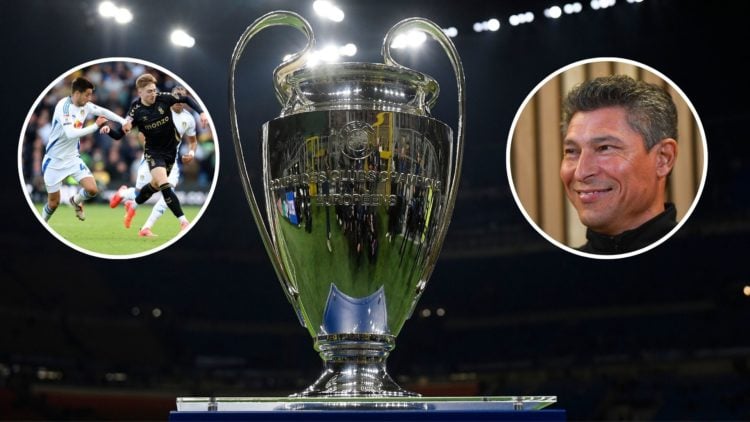 Main image, The Champions League trophy is seen prior the UEFA Champions League 2024/2025 round of 16 football match between FC Internazionale and ...