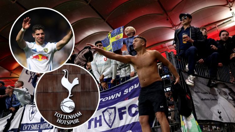 Main image, Fans of Tottenham Hotspur celebrate victory after the UEFA Europa League 2024/25 Quarter Final Second Leg match between Eintracht Frank...