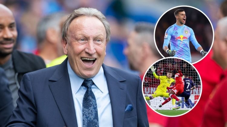 Main image, Ex-Cardiff City manager Neil Warnock during the Sky Bet Championship match between Cardiff City and Leeds United at the Cardiff City St...